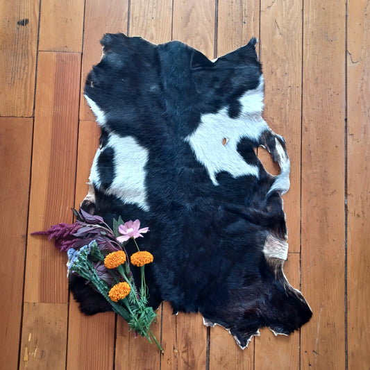 Premium Goat Hide - Black and White