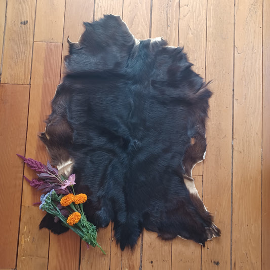 Premium Goat Hide - Large Black